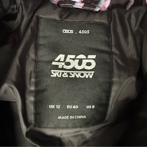 ASOS 4505 Ski Suit One Piece Snowsuit Purple Retro Stirrup Women’s US 8 - Picture 13 of 15